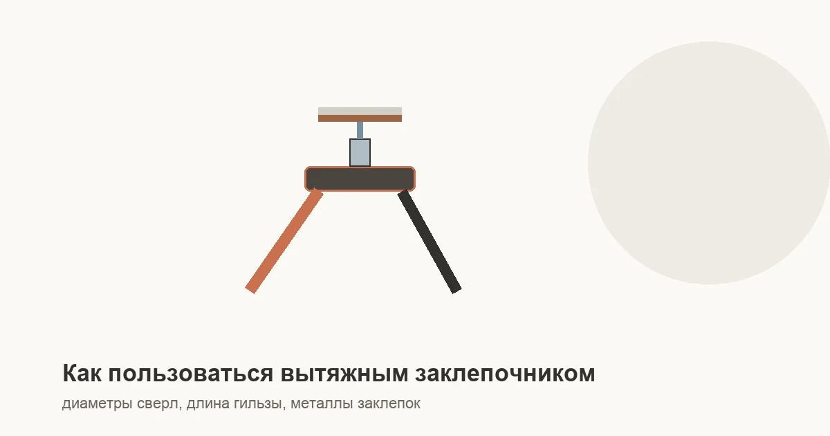 Как пользоваться вытяжным заклепочником для соединения металла