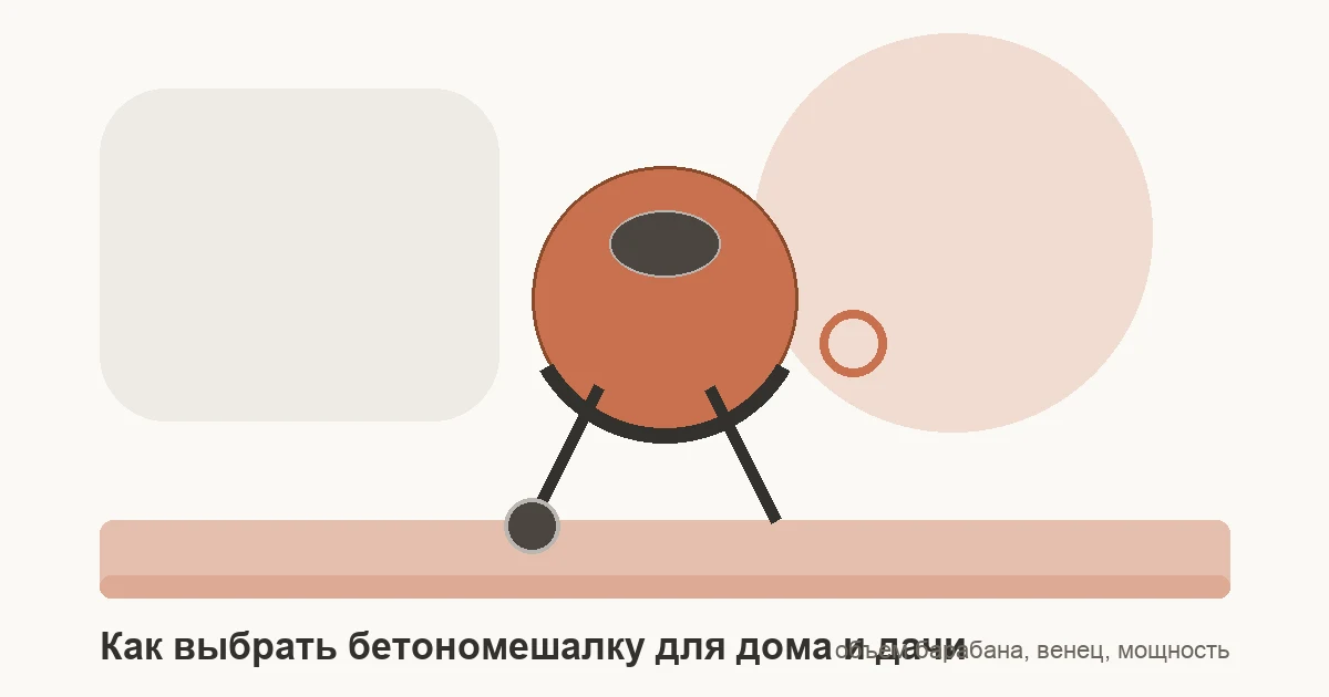 Гравитационная бетономешалка с чугунным зубчатым венцом на строительной площадке