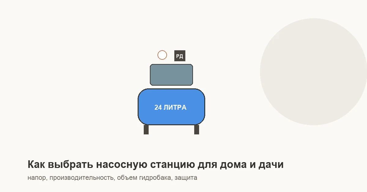 Автоматическая насосная станция водоснабжения для частного дома