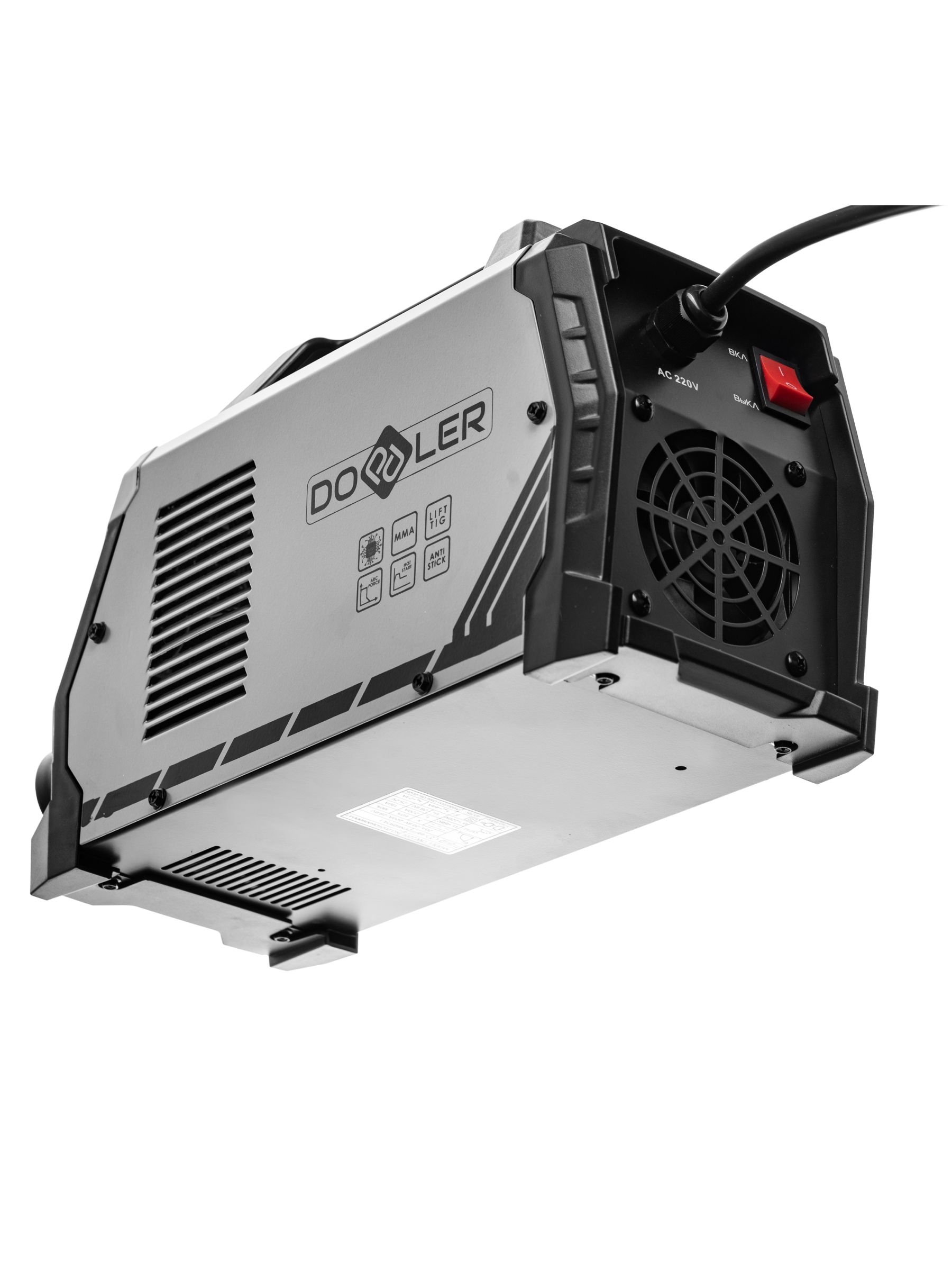Сварочный аппарат инверторный DOPPLER DW220I 220 А, 1.6-4 мм, ЖК экран — фото 3
