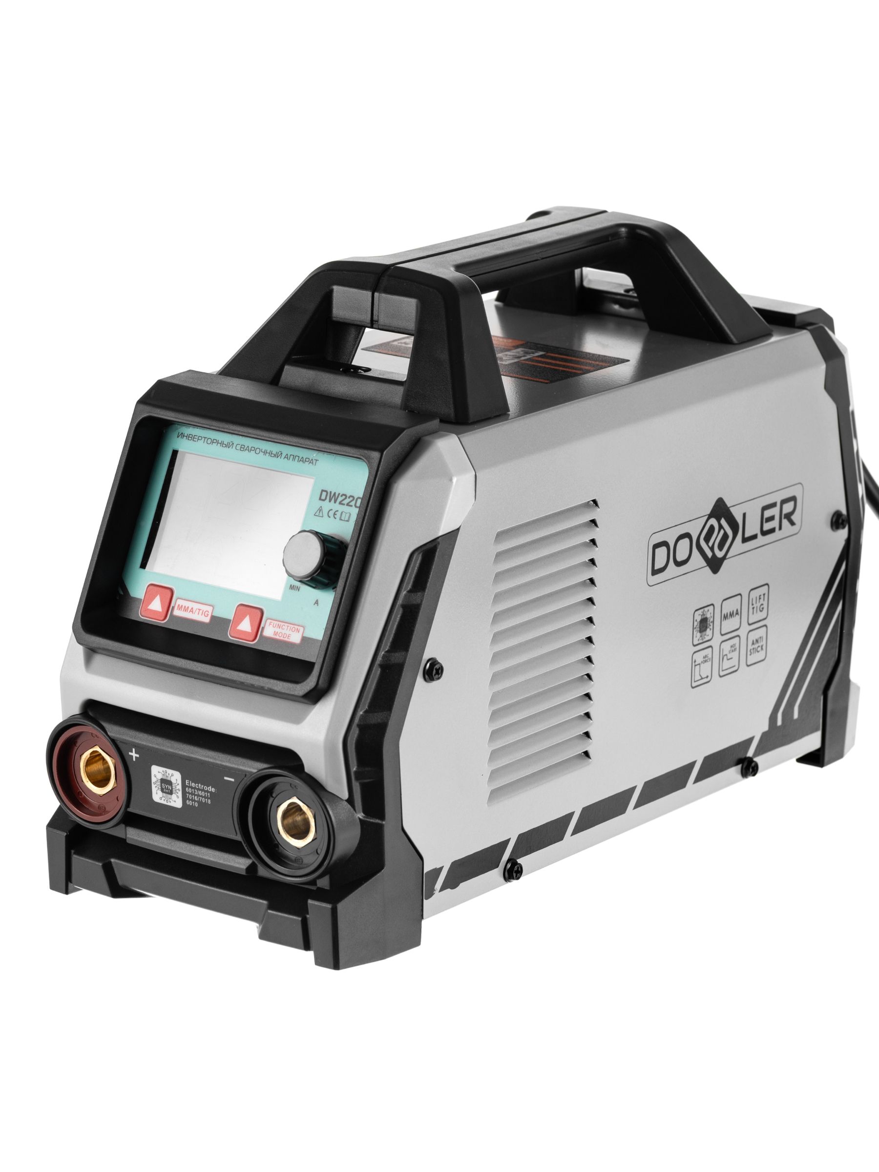 Сварочный аппарат инверторный DOPPLER DW220I 220 А, 1.6-4 мм, ЖК экран — фото 4