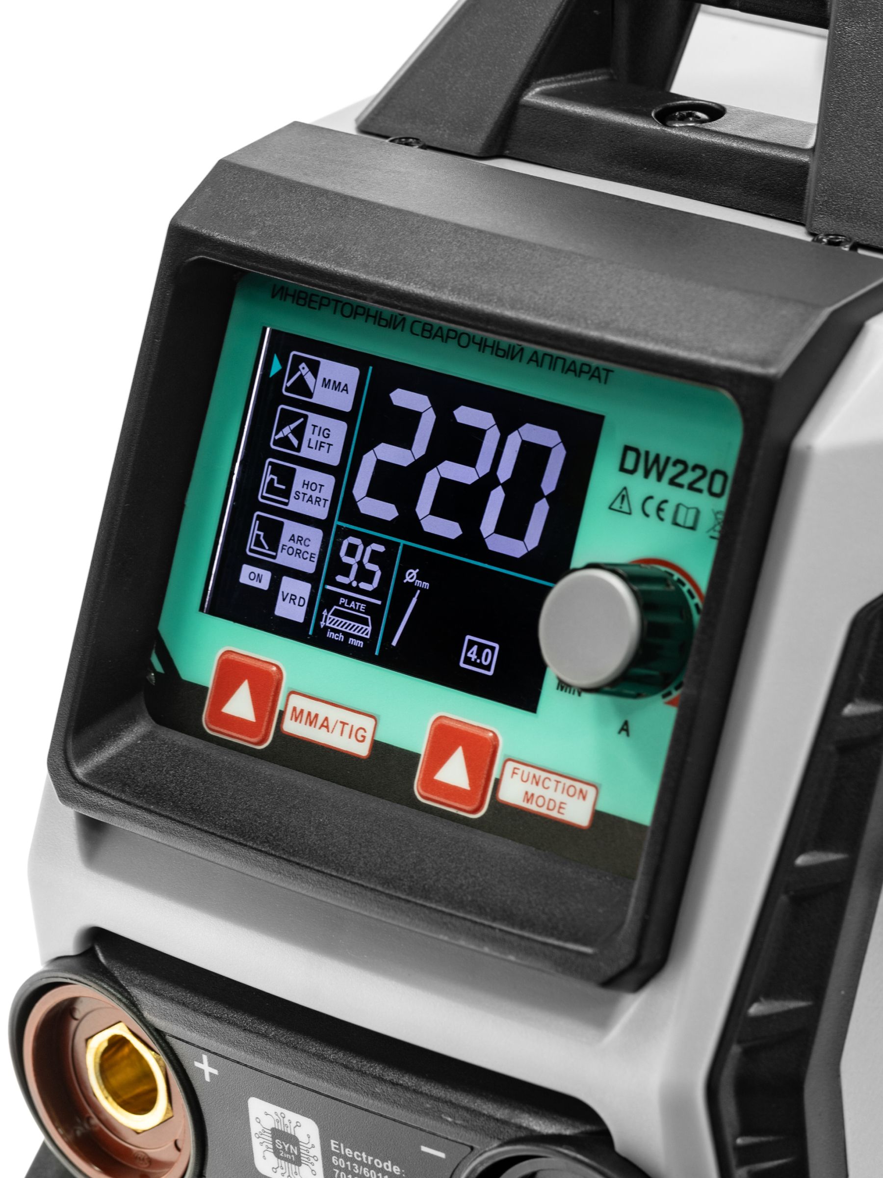 Сварочный аппарат инверторный DOPPLER DW220I 220 А, 1.6-4 мм, ЖК экран — фото 5